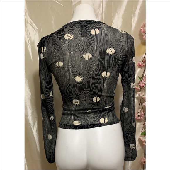 Kenneth Cole Mesh Long Sleeve Top - Picture 3 of 7